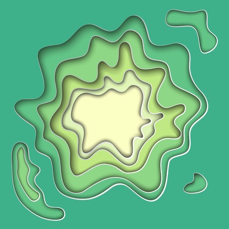 Paper cut backgroundのイラスト素材