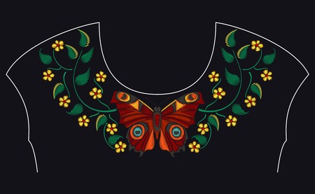 Embroidery Pattern for Designのイラスト素材