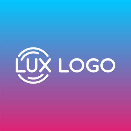 Lux company logo vector template.のイラスト素材