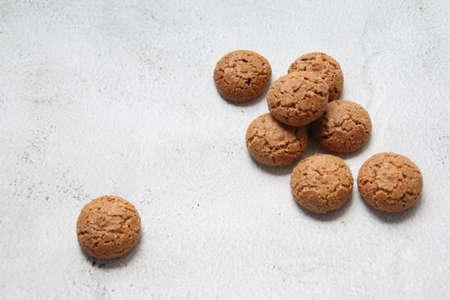 amaretti cookies, Italian crispy cookies, sweet dessert cookies