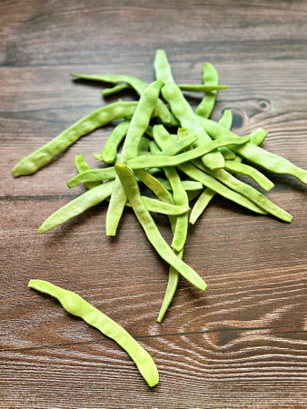 green broad beans, beans picked in the garden, green vegetables, healthy food, green mammoth beans