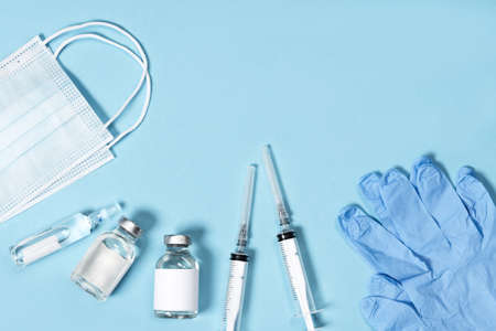 Syringe and vial of medicine