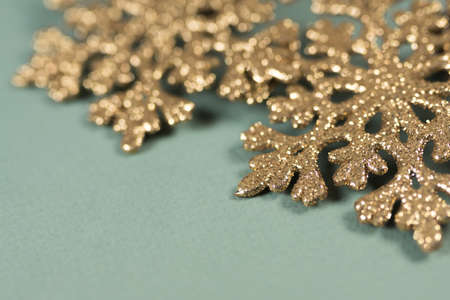 New Years composition. Christmas colorful shiny decorations Christmas tree on a light background.の写真素材