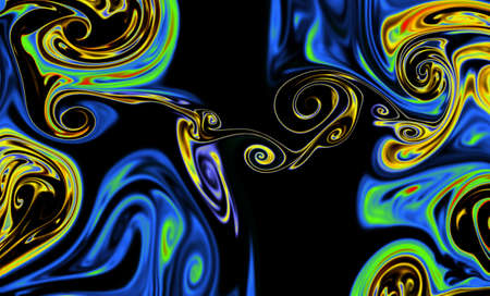 Magic space texture, pattern, looks like colorful smoke and fireの写真素材