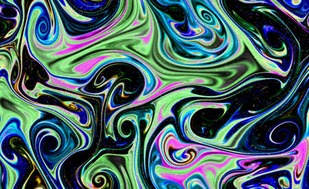 Magic space texture, pattern, looks like colorful smoke and fireの写真素材