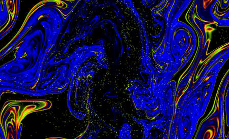 Magic space texture, pattern, looks like colorful smoke and fireの写真素材