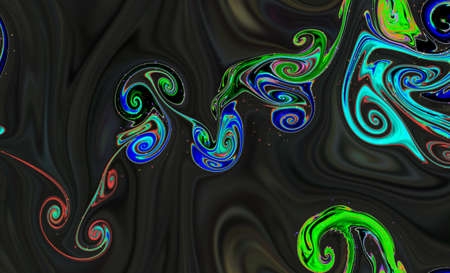 Magic space texture, pattern, looks like colorful smoke and fireの写真素材
