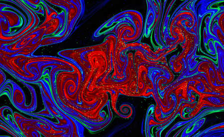 Magic space texture, pattern, looks like colorful smoke and fireの写真素材