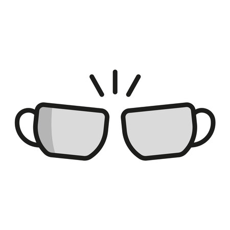 Coffee glass drink icon features clean lines and elegance enhancing any digital conceptのイラスト素材