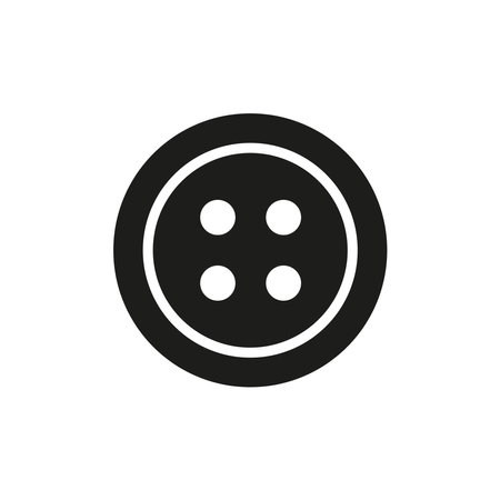 Buttons fashion tailor icon vector basic design simple and modern concept graphicのイラスト素材