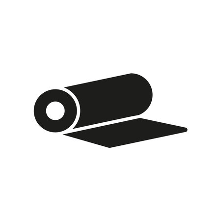 Fabric roll fashion tailor icon vector basic design simple and modern concept graphicのイラスト素材