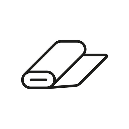 Fabric roll fashion tailor icon vector basic design simple and modern concept graphicのイラスト素材