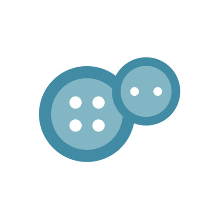 Buttons fashion tailor icon vector basic design simple and modern concept graphicのイラスト素材
