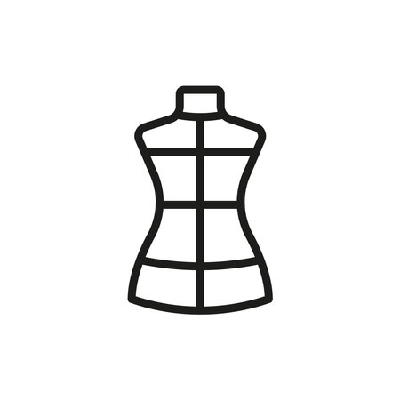 Mannequin fashion tailor icon vector basic design simple and modern concept graphicのイラスト素材