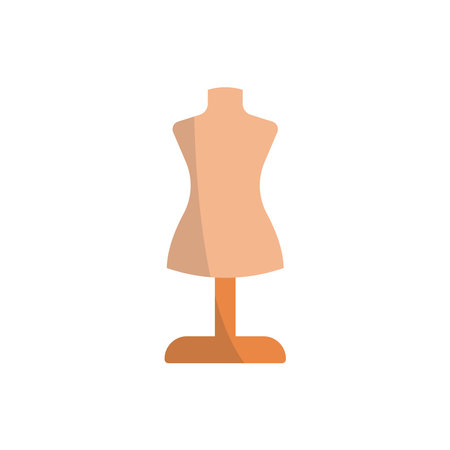 Mannequin fashion tailor icon vector basic design simple and modern concept graphicのイラスト素材