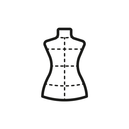 Mannequin fashion tailor icon vector basic design simple and modern concept graphicのイラスト素材