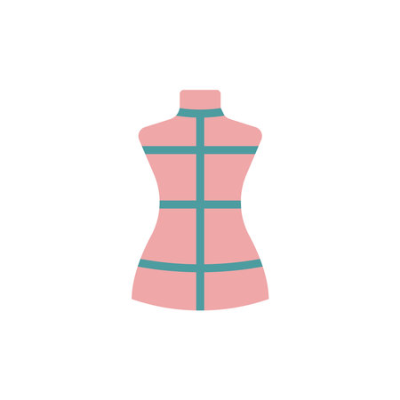 Mannequin fashion tailor icon vector basic design simple and modern concept graphicのイラスト素材