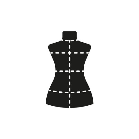 Mannequin fashion tailor icon vector basic design simple and modern concept graphicのイラスト素材