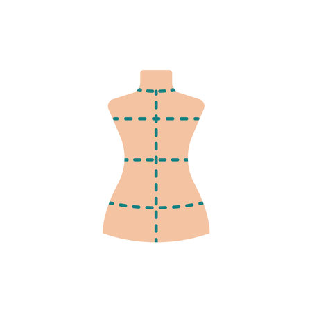 Mannequin fashion tailor icon vector basic design simple and modern concept graphicのイラスト素材