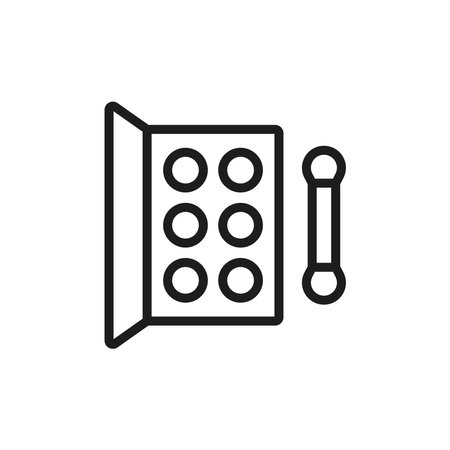 Eyeshadow palette make up beauty icon vector basic design simple and modern concept graphicのイラスト素材