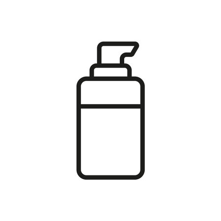 Foundation bottle make up beauty icon vector basic design simple and modern concept graphicのイラスト素材