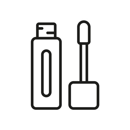 Lipstick make up beauty icon vector basic design simple and modern concept graphicのイラスト素材