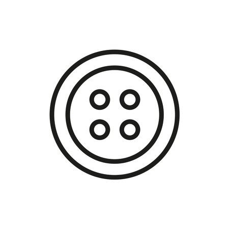 Buttons fashion tailor icon vector basic design simple and modern concept graphicのイラスト素材