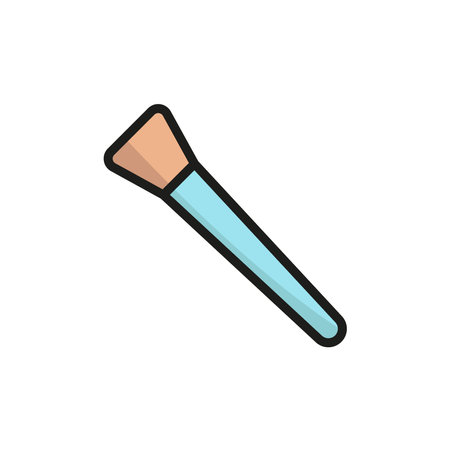 Make up brush beauty icon vector basic design simple and modern concept graphicのイラスト素材
