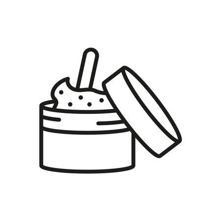 Body scrub bathroom icon vector basic design simple and modern concept graphicのイラスト素材