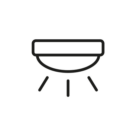 Light fixture bathroom icon vector basic design simple and modern concept graphicのイラスト素材