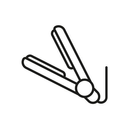 Hair straightener icon vector basic design simple and modern concept graphicのイラスト素材
