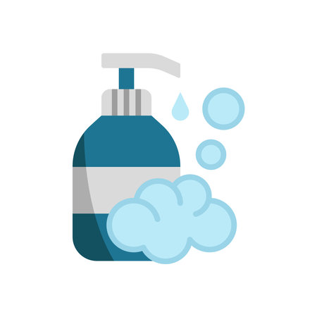 Liquid soap bathroom icon vector basic design simple and modern concept graphicのイラスト素材