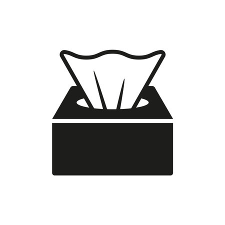 Tissue icon vector basic design simple and modern concept graphicのイラスト素材