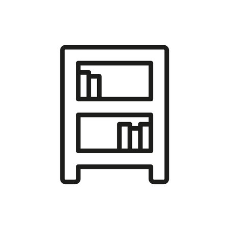 Book Shelf icon vector basic design simple and modern concept graphicのイラスト素材