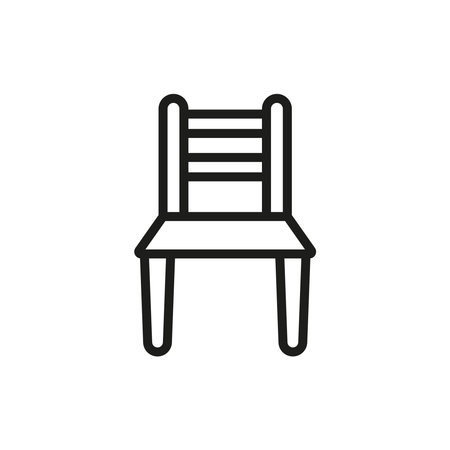 Chair icon vector basic design simple and modern concept graphicのイラスト素材