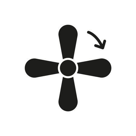 Fan bedroom icon vector basic design simple and modern concept graphicのイラスト素材