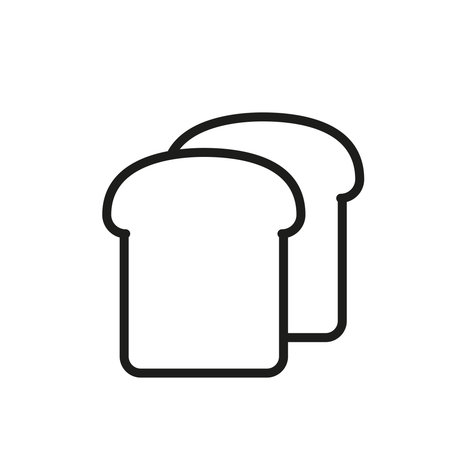 Bread icon vector design templates simple and modern concept