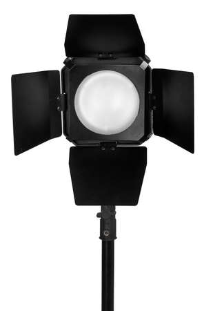Studio lighting isolated on the white backgroundの写真素材