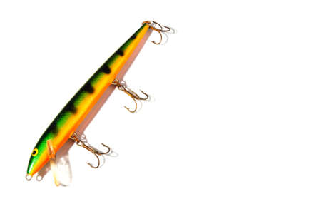 Photo of a Colorful wobbler on isolated white background