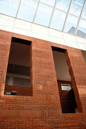 Modern architecture interior with sunlightのeditorial素材