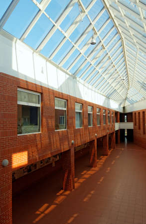 Modern architecture interior with sunlightのeditorial素材