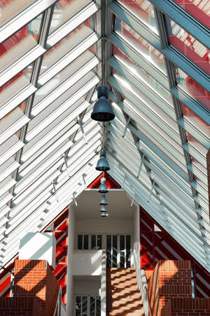 Modern architecture interior with sunlightのeditorial素材