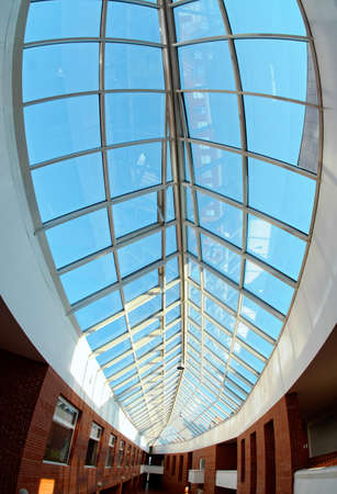 Modern architecture interior with sunlightのeditorial素材