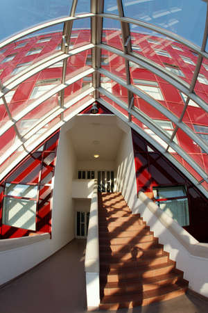 Modern architecture interior with sunlightのeditorial素材