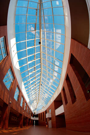 Modern architecture interior with sunlightのeditorial素材