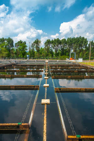 Water cleaning facility outdoorsの写真素材