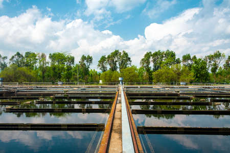 Water cleaning facility outdoorsの写真素材