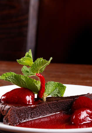 Delicious hungarian dessert closeup photoの写真素材