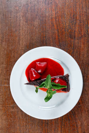 Delicious hungarian dessert closeup photoの写真素材