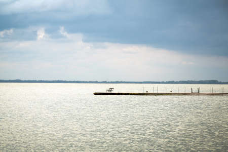 Storm over the lake Balaton